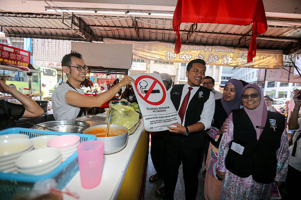 Dr Afif Bahardin conducts a walkabout in George Town January 7, 2019. u00e2u20acu201d Picture by Sayuti Zainudin