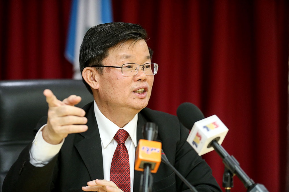 Penang Chief Minister Chow Kon Yeow at a press conference in George Town January 9, 2019. u00e2u20acu201d Picture by Sayuti Zainudin