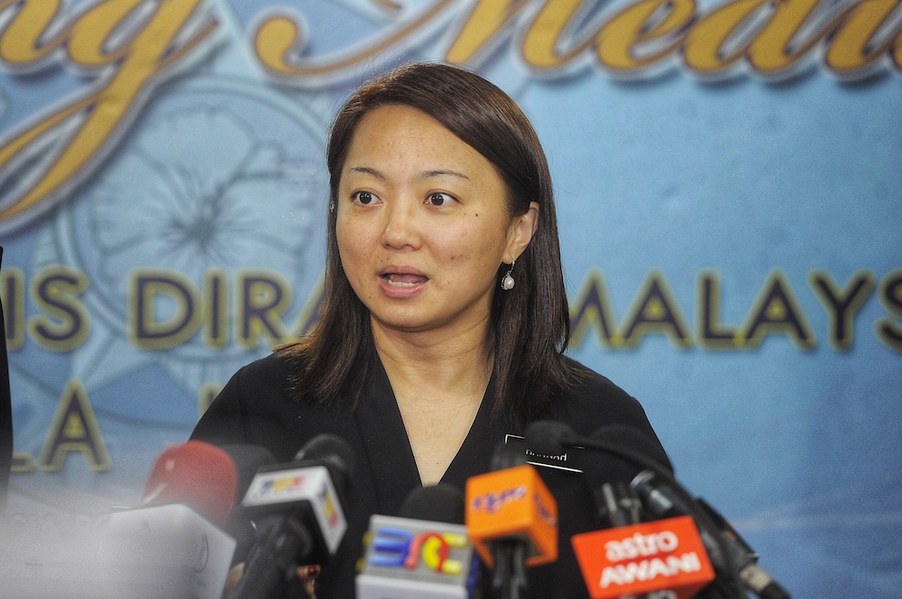Deputy Minister of Women, Family and Community Development, Hannah Yeoh, speaks to reporters after the u00e2u20acu02dcChild abuse cases are increasing: Is the law less effective?u00e2u20acu2122 forum in Kuala Lumpur January 10, 2019. u00e2u20acu201d Picture by Shafwan Zaidon