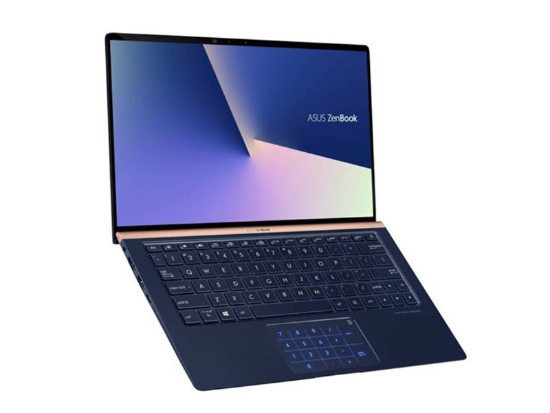 The Asus ZenBook 13 and 14 models come with the Number Pad feature. u00e2u20acu201d Picture courtesy of Asus