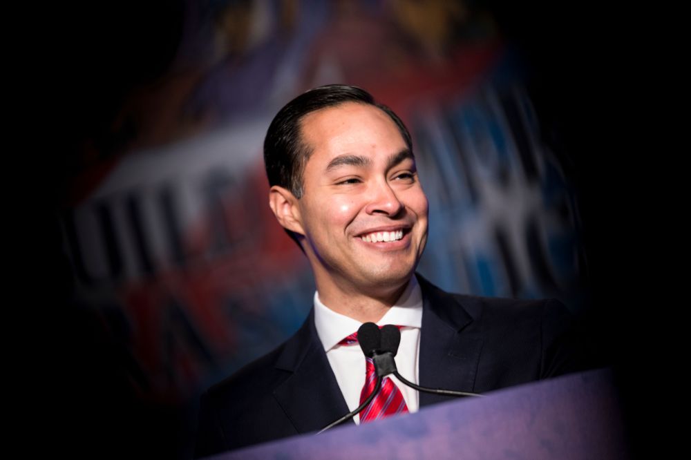 In this file photo taken April 18, 2016 Secretary of Housing and Urban Development Julian Castro addresses the North American Building Trades Union National Legislative Conference in Washington, DC. u00e2u20acu201d AFP pic