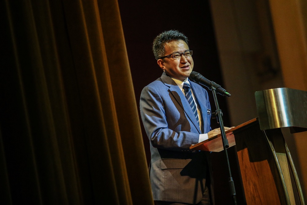 Deputy Defence Minister Liew Chin Tong speaks during the inaugural Perwira dialogue by the Ministry of Defence in Kuala Lumpur January 22, 2019. u00e2u20acu201d Picture by Hari Anggara 