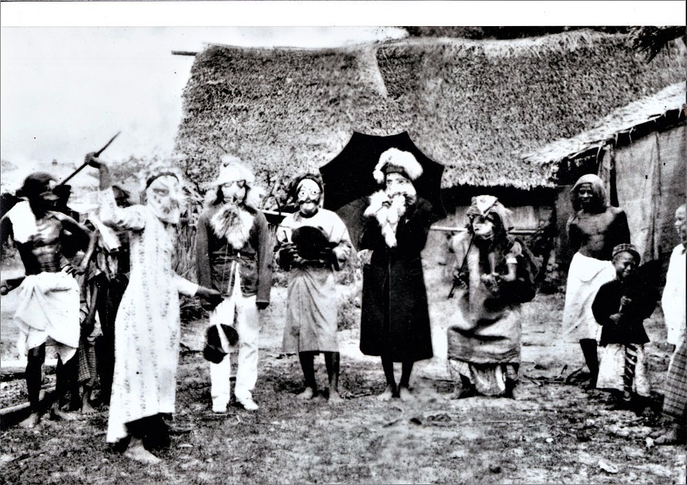 Late 19th century ‘boria’ performers. — Picture courtesy of Yusof Azmi Merican