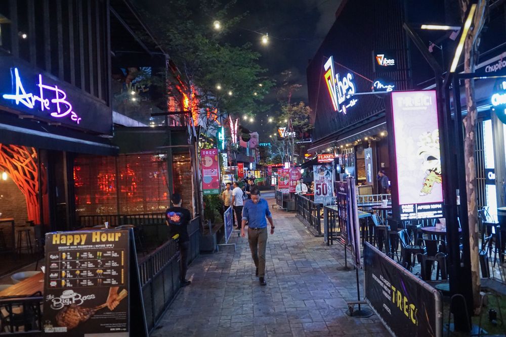 A view of the TREC entertainment hub after the enforcement of the new law.