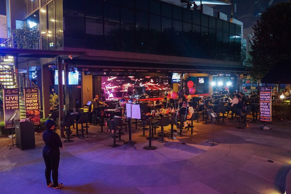 An eatery is pictured in the TREC entertainment hub at Jalan Tun Razak, a week after the smoking ban was implemented.