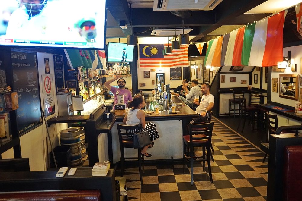 The smokeless interior of Sid’s Pub after the smoking ban was implemented.