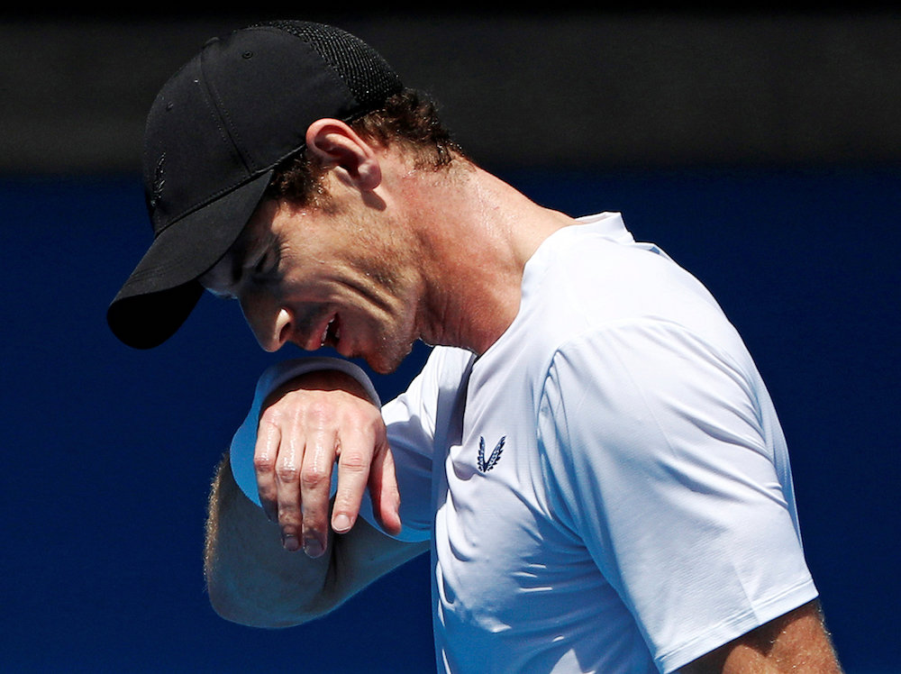 Britainu00e2u20acu2122s Andy Murray trains at Melbourne Park in Melbourne, Australia, January 12, 2019. u00e2u20acu201d Reuters pic
