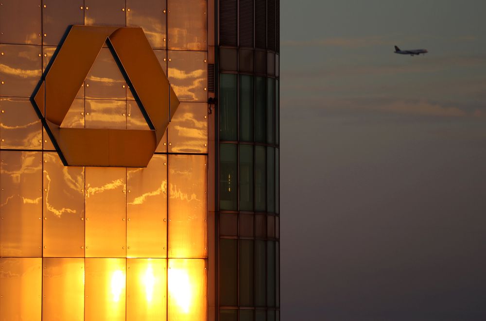 The logo of Germanyu00e2u20acu2122s Commerzbank is seen in the late evening sun on top of its headquarters in Frankfurt, Germany, September 29, 2016. u00e2u20acu201d Reuters pic