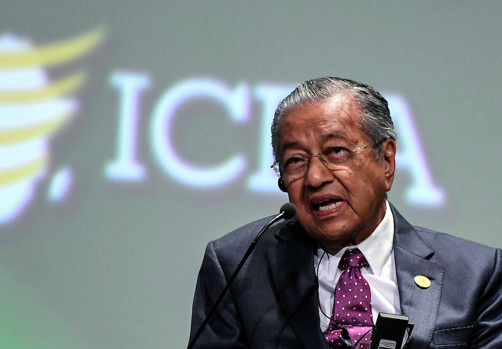Prime Minister Tun Dr Mahathir Mohamad addresses the Third International Conference on the Emergence of Africa (ICEA) in Dakar January 17, 2019. u00e2u20acu201d Bernama pic
