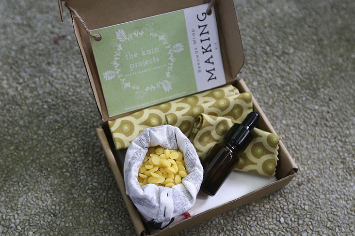 If you want to try your hand at making the beeswax wrap at home, get this kit.