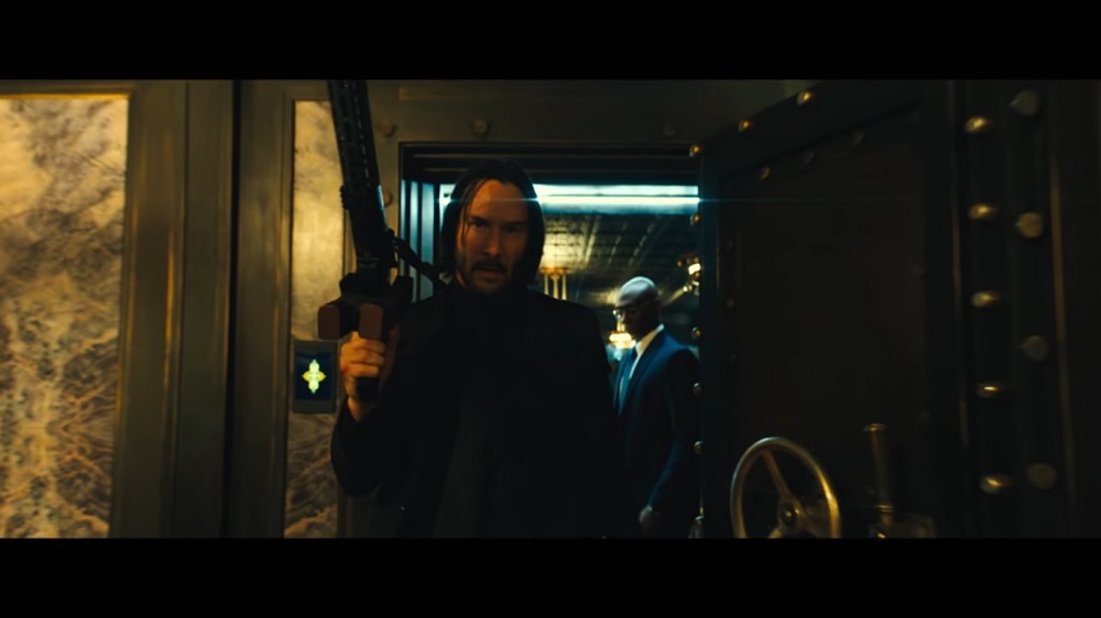 A screengrab from u00e2u20acu02dcJohn Wick: Chapter 3 u00e2u20acu201d Parabellumu00e2u20acu2122 that stars Keanu Reeves, Laurence Fishburne, Halle Berry and Anjelica Huston among others.