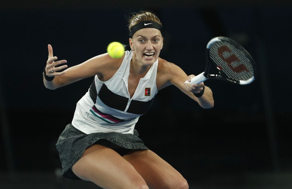 Czech Republicu00e2u20acu2122s Petra Kvitova in action during the Australian Open Quarter-final match against Australiau00e2u20acu2122s Ashleigh Barty in Melbourne Park, Melbourne, Australia, January 22, 2019. u00e2u20acu201d Reuters pic