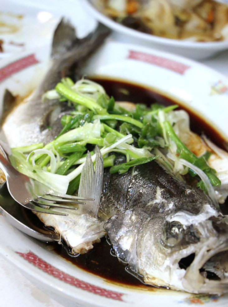 No reunion dinner is complete without steamed fish, a symbol of abundance in the coming year.