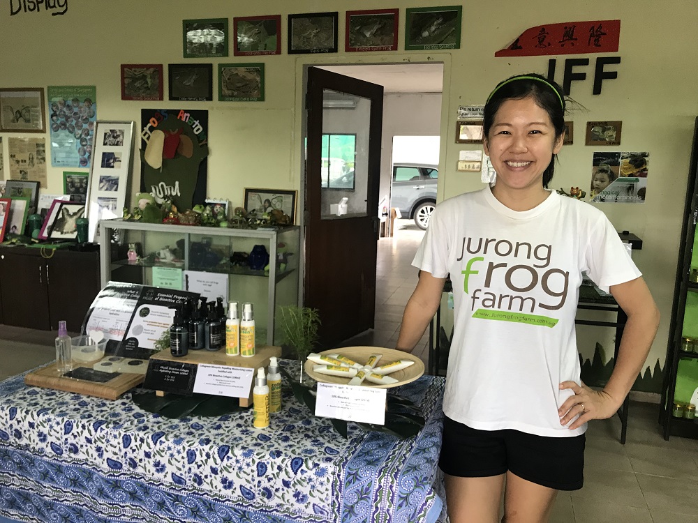 Chelsea Wan runs Jurong Frog Farm in Singapore, where the government is pushing farmers to increase productivity to improve food security November 13, 2018. u00e2u20acu201d Thomson Reuters Foundation pic
