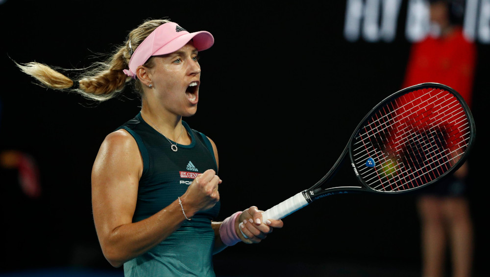 Tennis - Australian Open - Second Round - Melbourne Park, Melbourne, Australia, January 16, 2019. Germany's Angelique Kerber in action during the match against Brazil's Beatriz Haddad Maia. REUTERS/Edgar Su
