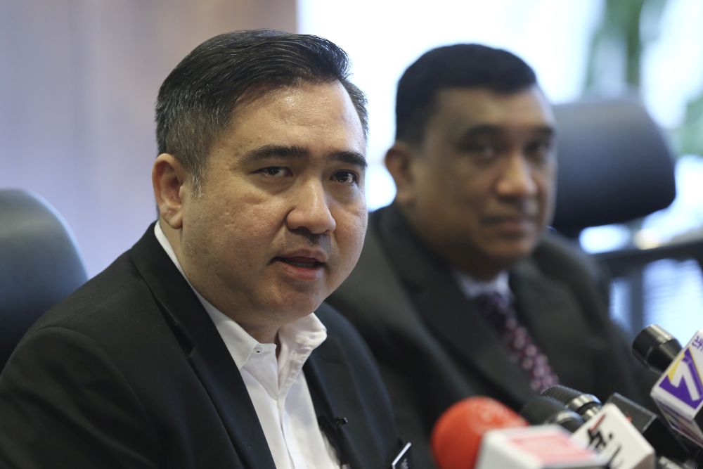 Transport Minister Anthony Loke speaks during a press conference at Prasarana headquarters in Kuala Lumpur January 8, 2019. u00e2u20acu201d Picture by Yusof Mat Isa