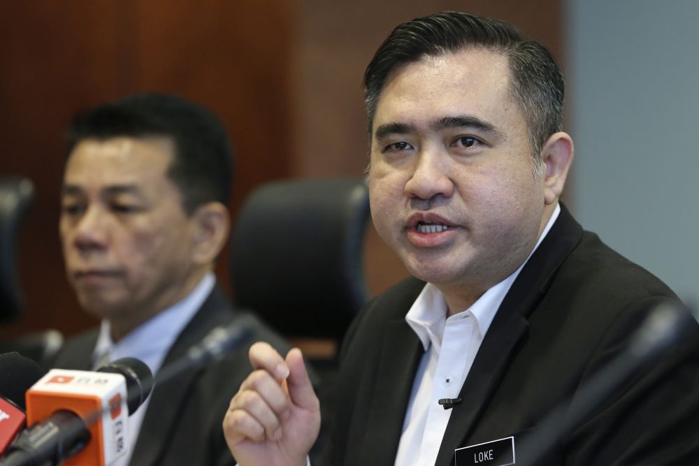 Transport Minister Anthony Loke speaks during a press conference at Prasarana headquarters in Kuala Lumpur January 8, 2019. u00e2u20acu201d Picture by Yusof Mat Isa