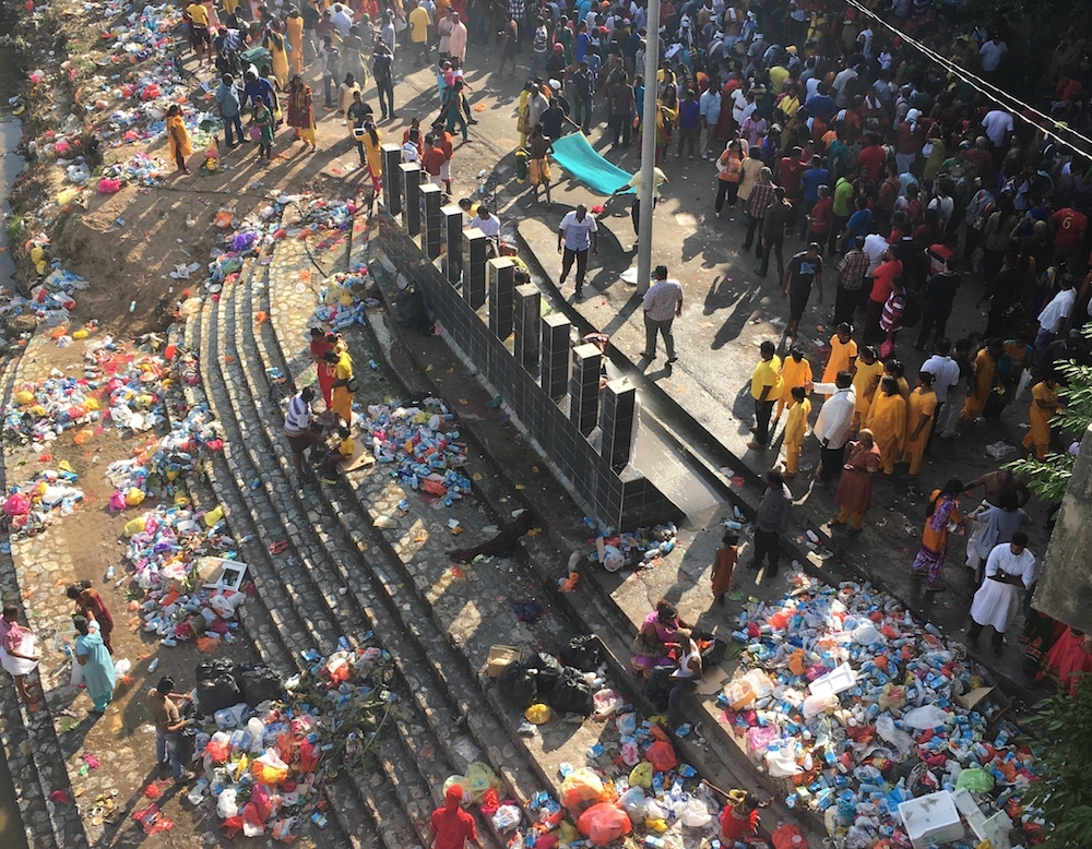 The amount of plastic waste produced by Thaipusam celebrations puts a heavy burden on Mother Natureu00e2u20acu2122s shoulders. u00e2u20acu2022 Picture courtesy of JK Wicky