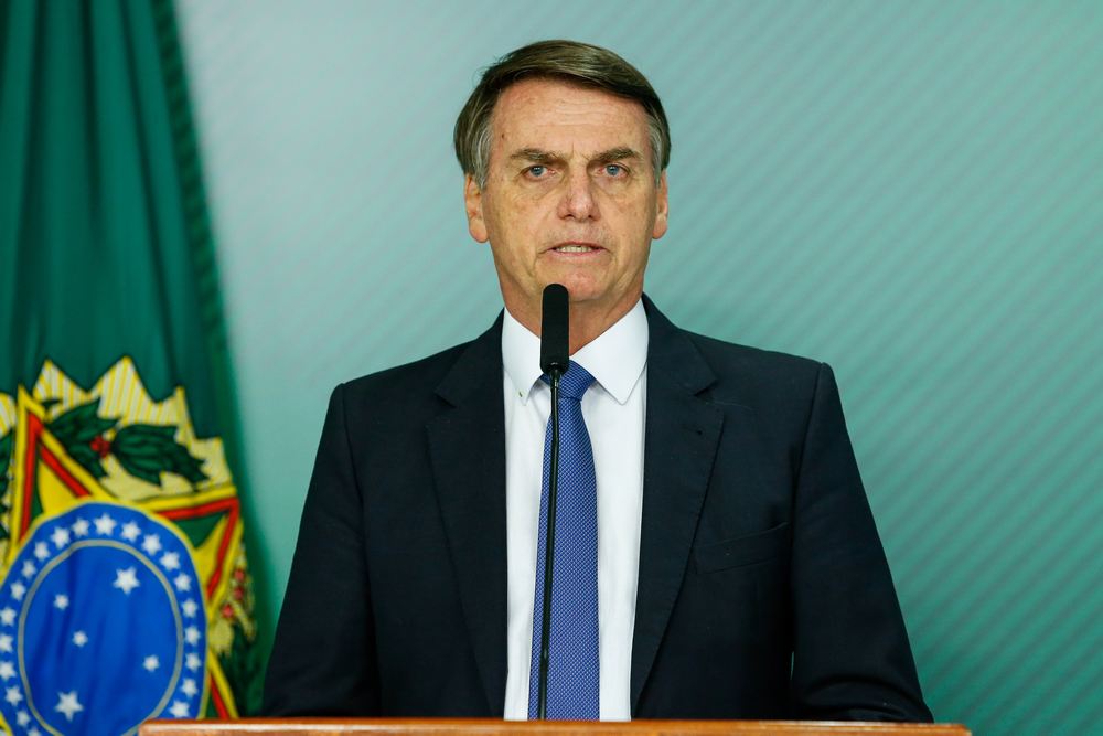 Brazil's President Jair Bolsonaro gives a statement at the Planalto Palace, in Brasilia January 25, 2019. u00e2u20acu201d Isac Nobrega/Presidency Brazil handout via Reuters