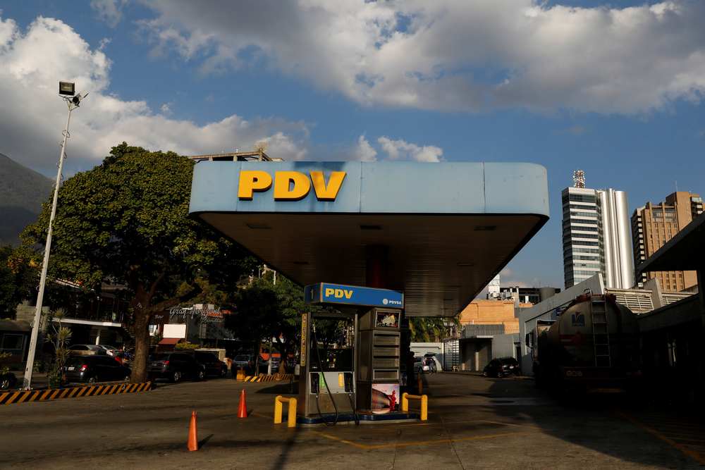 The corporate logo of the Venezuelan oil company PDVSA is seen at a gas station in Caracas, Venezuela January 28, 2019.  u00e2u20acu201d Reuters pic