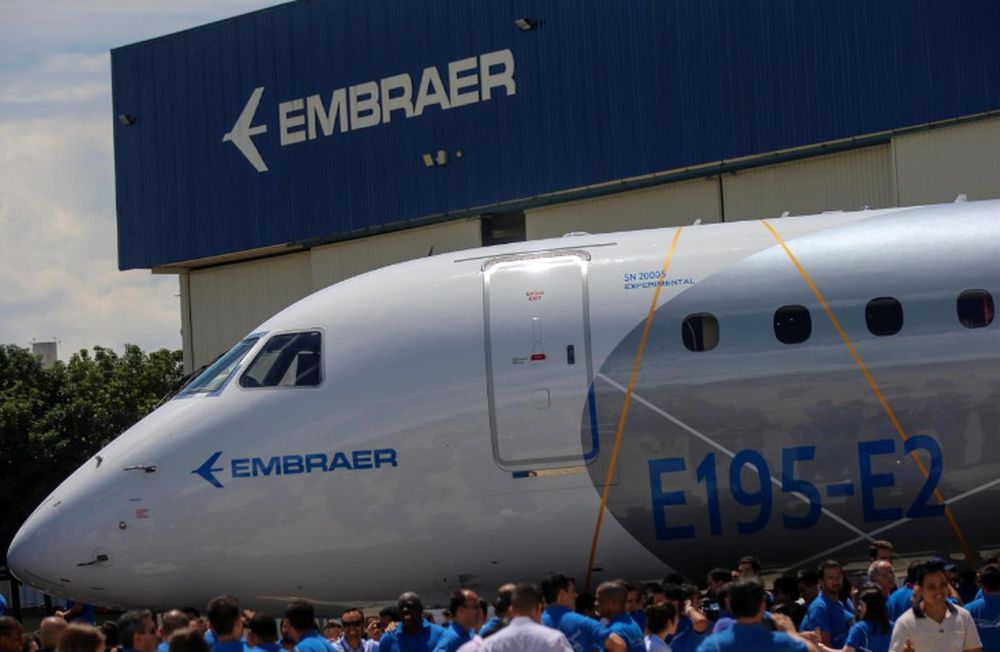 The Embraer E195-E2 commercial jetu00e2u20acu2122s first prototype is pictured in Sao Jose dos Campos, Brazil, March 7, 2017. u00e2u20acu201d Reuters pic