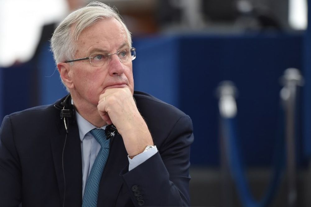 European Union's chief Brexit negotiator Michel Barnier reacts during a debate on the Britainu00e2u20acu2122s withdrawal from the EU during a plenary session at the European Parliament on January 16, 2018 in Strasbourg, eastern France. u00e2u20acu201d AFP pic