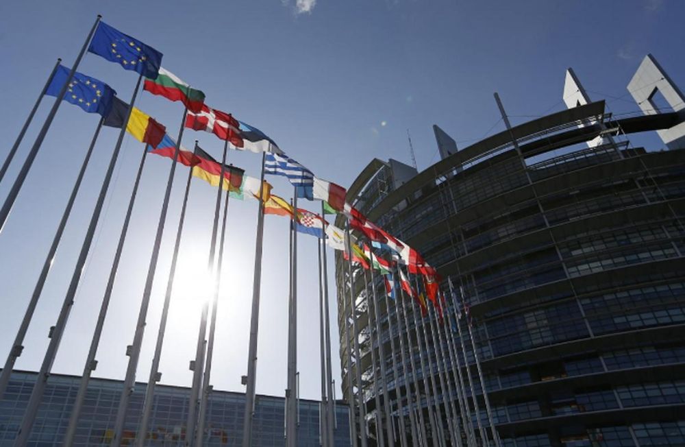 Flags of European Union member states fly in front of the European Parliament building in Strasbourg, April 15, 2014. u00e2u20acu201d Reuters pic