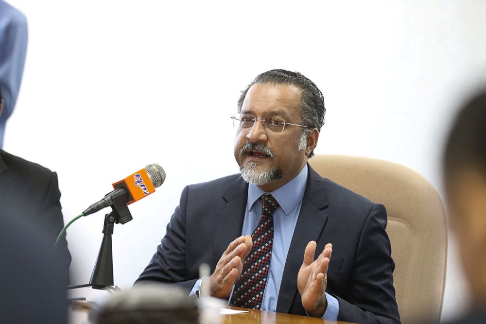 Jagdeep Singh Deo speaks during a press conference at Komtar on January 28, 2019. u00e2u20acu201d Picture by Sayuti Zainudin
