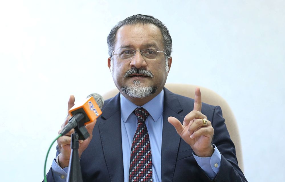 Jagdeep Singh Deo speaks during a press conference at Komtar on January 28, 2019. u00e2u20acu201d Picture by Sayuti Zainudin