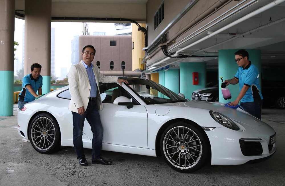 Joseph Sun founded EWash, an app-based mobile car wash service that makes use of a waterless car washing solution.nu00e2u20acu201d TODAY pic