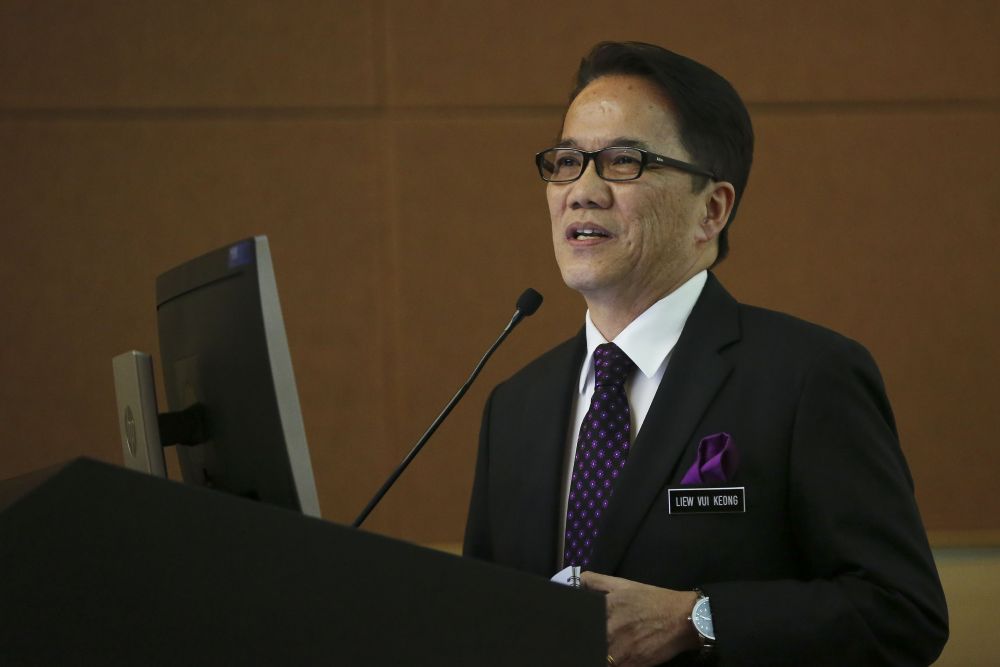 Datuk Liew Vui Keong speaks during a conference on the death penalty organised by the Malaysian Coalition Against the Death Penalty in Subang Jaya on January 11, 2019. u00e2u20acu2022 Picture by Yusof Mat Isa