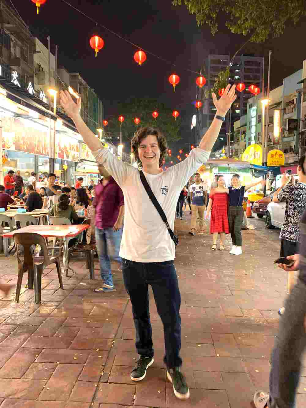 Lukas Forchhammer enjoys a variety of local dishes at Jalan Alor in Kuala Lumpur. u00e2u20acu201d Pictures courtesy of Warner Music Malaysia  