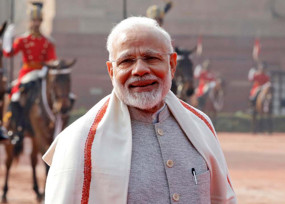 India's Prime Minister Narendra Modi poses after a ceremonial reception at the Rashtrapati Bhavan Presidential Palace in New Delhi January 25, 2019. u00e2u20acu201d Reuters pic