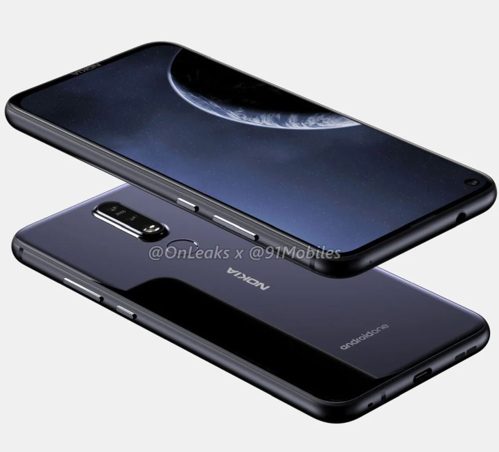 The alleged Nokia 8.1 Plus still gets a rear-mounted fingerprint sensor, similar to its current Nokia 8.1. — Picture by 91Mobile via SoyaCincau/onleaks