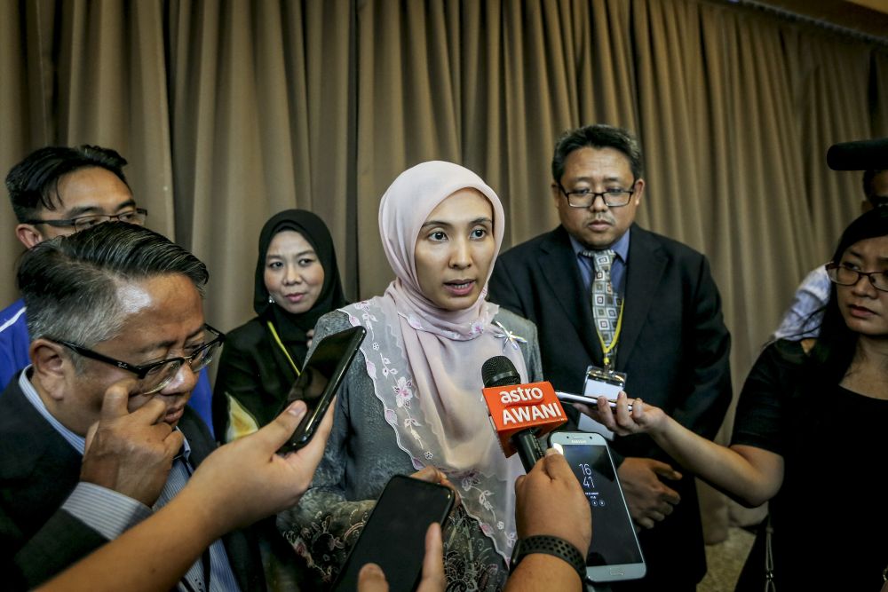 Permatang Pauh MP Nurul Izzah Anwar speaks to reporters after the Mental Health and Addiction Conference in Kuala Lumpur January 25, 2019. u00e2u20acu2022 Picture by Firdaus Latif