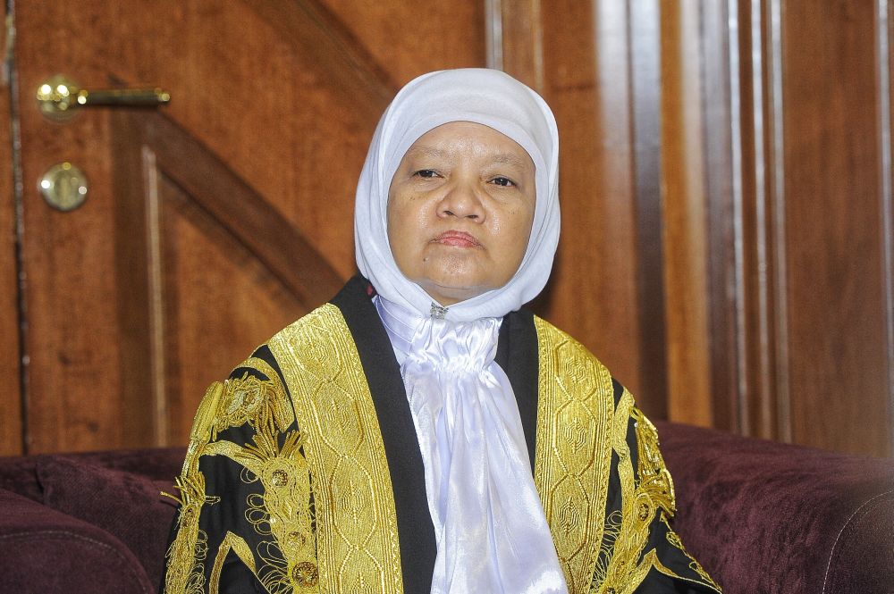 Malaya Chief Judge Tan Sri Zaharah Ibrahim speaks to reporters after the opening of the legal year 2019 in Putrajaya January 11, 2019. u00e2u20acu201d Picture by Shafwan Zaidon