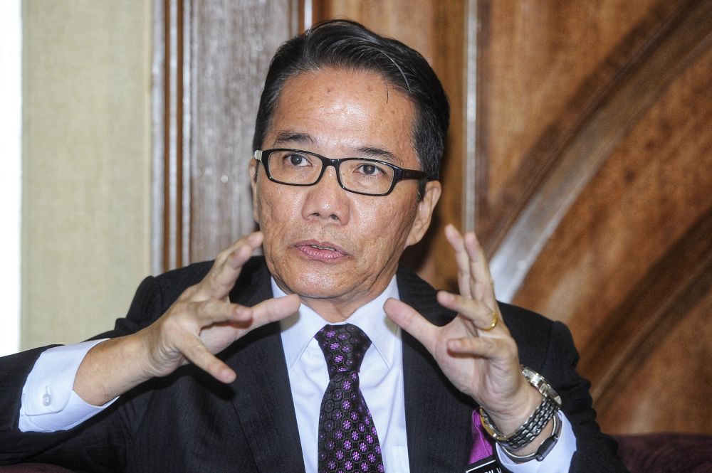 Law Minister Datuk Liew Vui Keong speaks to reporters after the opening of the legal year 2019 in Putrajaya January 11, 2019. u00e2u20acu201d Picture by Shafwan Zaidon