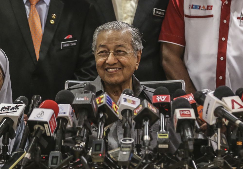 Tun Dr Mahathir Mohamad speaks during a press conference at Yayasan Al Bukhary in Kuala Lumpur January 4, 2019. u00e2u20acu2022 Picture by Firdaus Latif
