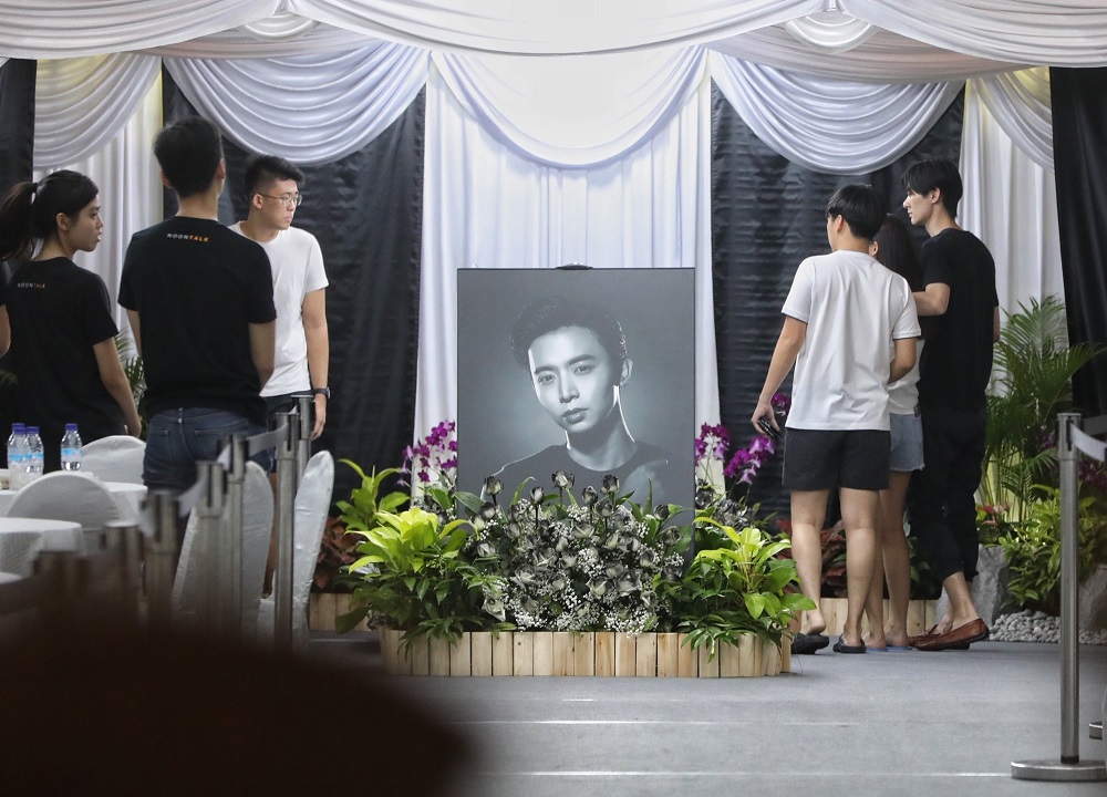 The scene at Aloysius Pangu00e2u20acu2122s wake at Block 82A, MacPherson Lane, on January 25, 2019. u00e2u20acu201d TODAY pic