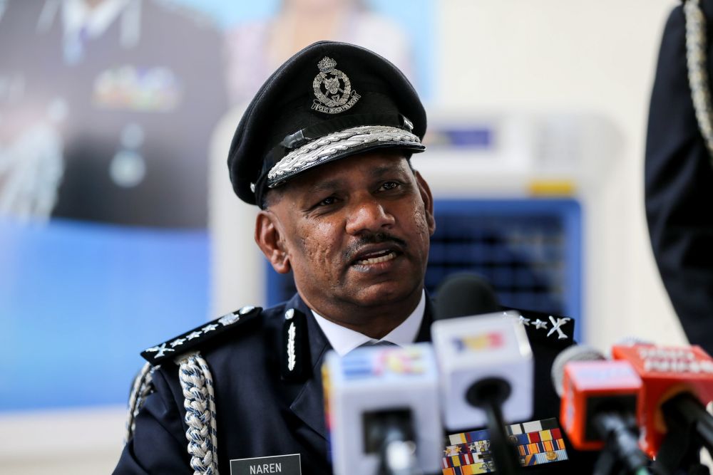 New Penang Police Chief Datuk T. Narenasagaran speaks to reporters at the Penang Police Contingent in George Town January 15, 2019. u00e2u20acu2022 Picture by Sayuti Zainudin