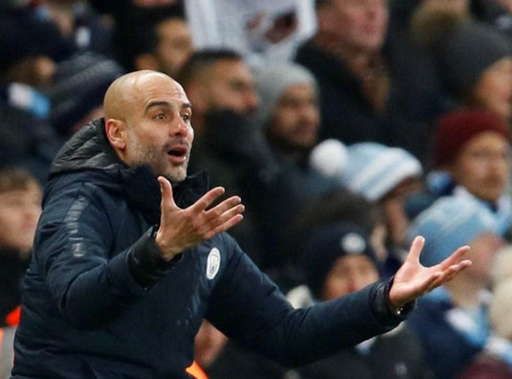 Manchester City manager Pep Guardiola reacts during their Premier League match against Liverpool in Etihad Stadium, Manchester, January 3, 2019. u00e2u20acu201d Reuters pic