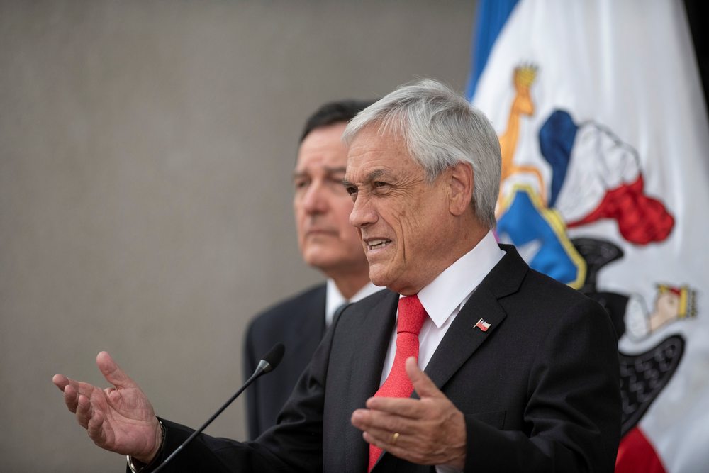 Chilean President Sebastian Pinera speaks next to Chile's Foreign Minister Roberto Ampuero to recognise Juan Guaido, President of Venezuela's National Assembly, as Venezuela's interim president, in Santiago January 23, 2019. u00e2u20acu201d Reuters pic