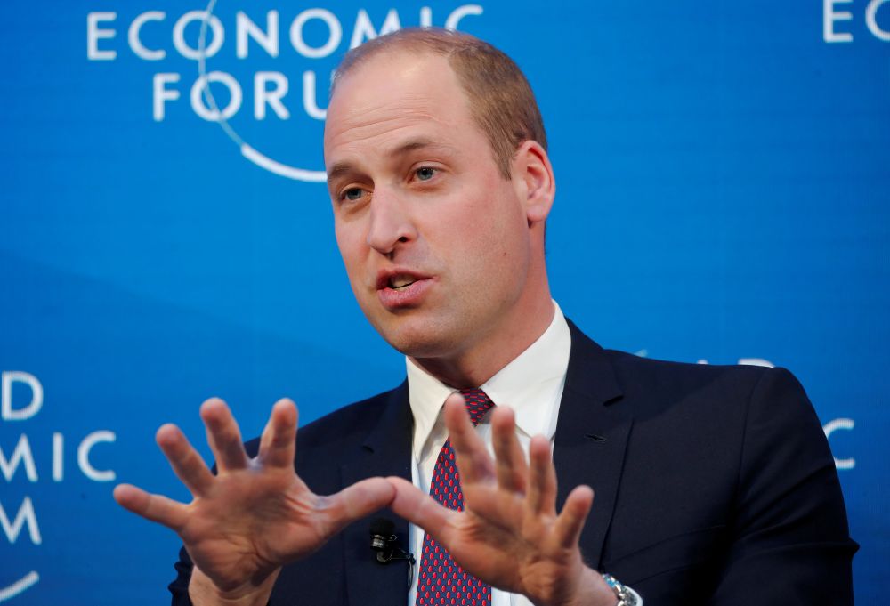 Britain's Prince William, Duke of Cambridge, gestures as he attends the World Economic Forum annual meeting in Davos January 23, 2019. u00e2u20acu201d Reuters pic