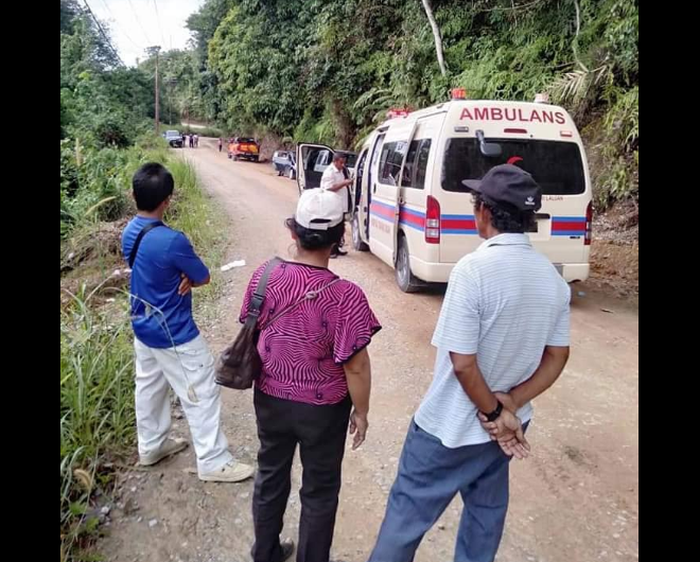 The victim was first rushed to the Tuaran district hospital before being moved to the Queen Elizabeth hospital to receive further treatment. u00e2u20acu2022 Picture via Facebook