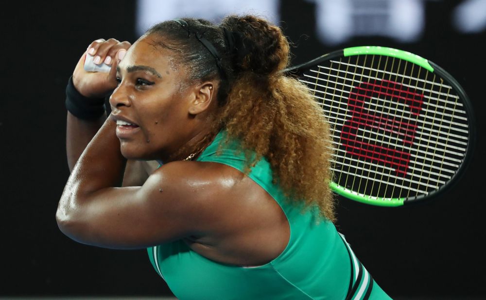 Serena Williams in action during the match against Canadau00e2u20acu2122s Eugenie Bouchard at the Australian Open in Melbourne January 17, 2019. u00e2u20acu2022 Reuters pic