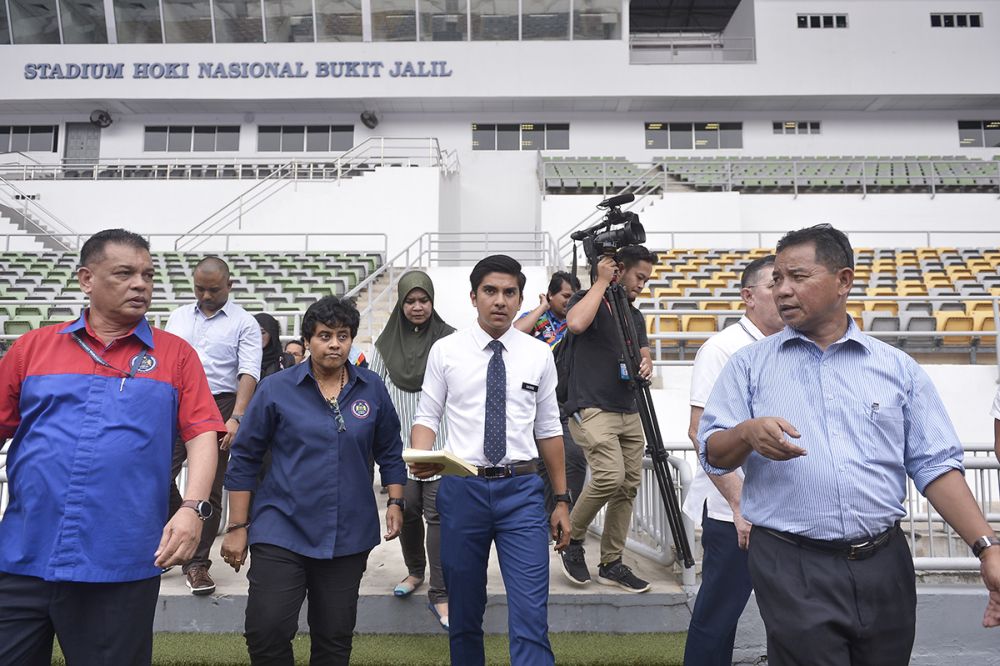 Youth and Sports Minister Syed Saddiq Syed Abdul Rahman arrives at the National Hockey Stadium in Bukit Jalil January 2, 2019. u00e2u20acu2022 Picture by Mukhriz Hazim