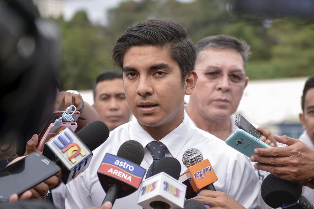 Youth and Sports Minister Syed Saddiq Abdul Rahman speaks to reporters at the National Hockey Stadium in Bukit Jalil January 2, 2019. u00e2u20acu2022 Picture by Mukhriz Hazim