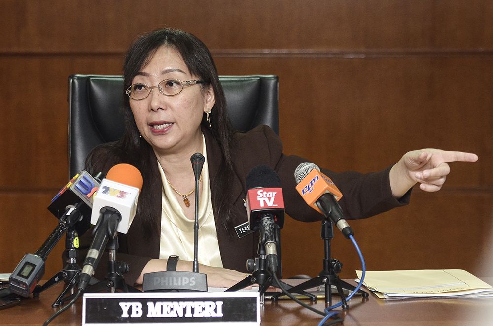 Teresa Kok speaks to reporters during a press conference at the Ministry of Primary Industries January 3, 2019. u00e2u20acu2022 Picture by Miera Zulyana