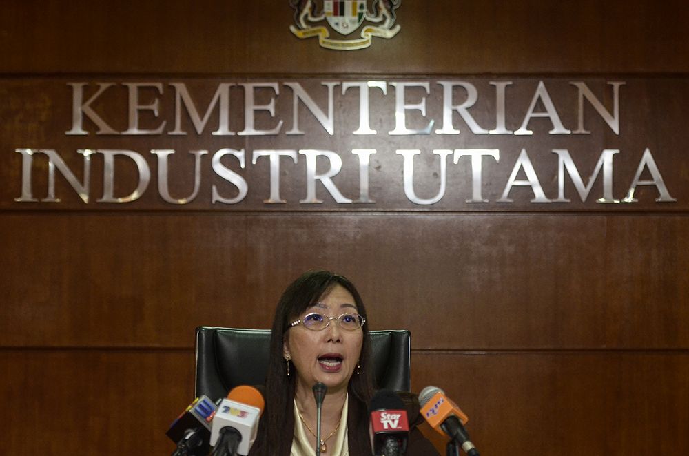 Teresa Kok speaks to reporters during a press conference at the Ministry of Primary Industries January 3, 2019. u00e2u20acu2022 Picture by Miera Zulyana