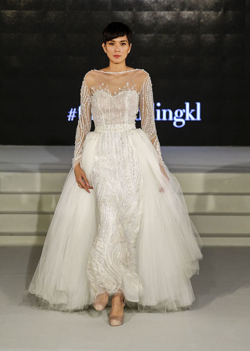 A dress that catches the light in the best way possible.